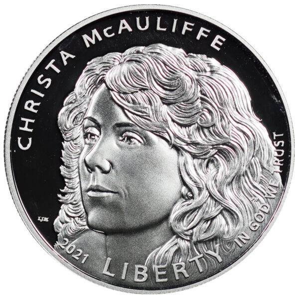 2021-P Christa Mcauliffe Commemorative $1 Silver Proof OGP