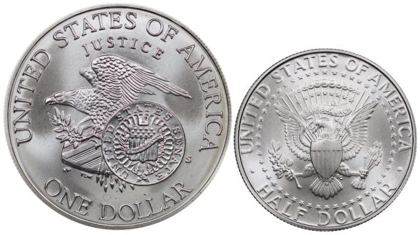 1998-S Two Coin Piece Kennedy Collectors Set Commemorative $1 Silver Uncirculated OGP - Image 2