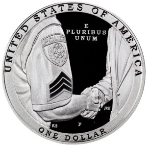 2021-P National Law Enforcement Memorial and Museum Commemorative $1 Silver Proof OGP