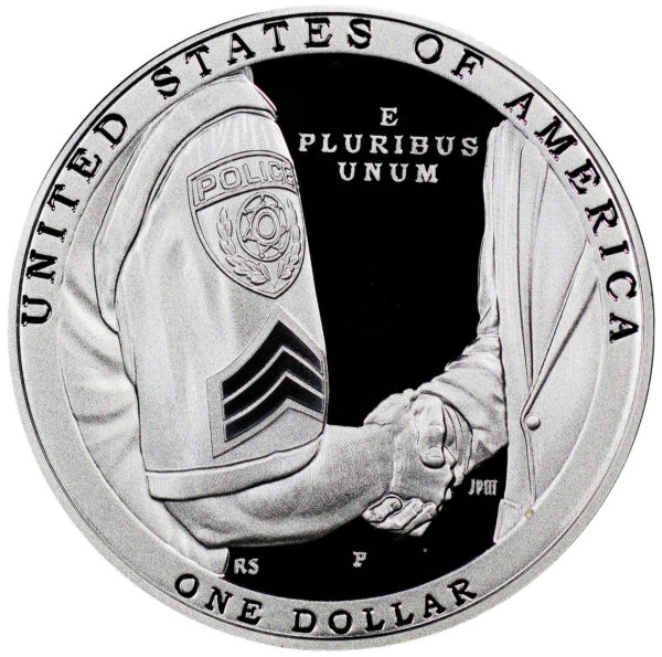 2021-P National Law Enforcement Memorial and Museum Commemorative $1 Silver Proof OGP