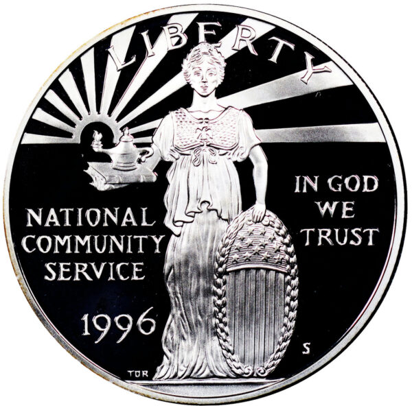 1996-S National Community Service Commemorative $1 Silver Proof OGP