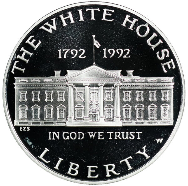 1992-W White House 200th Anniversary Commemorative $1 Silver Proof OGP