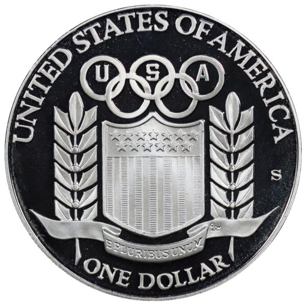 1992-S U.S. Olympic Commemorative $1 Silver Proof OGP - Image 2