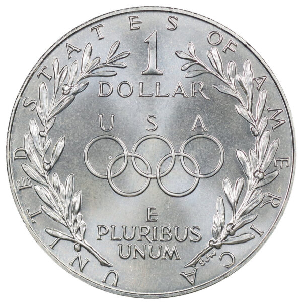 1988-D U.S. Olympic Commemorative $1 Silver Uncirculated OGP - Image 2