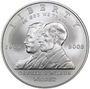 2003-P First Flight Centennial Commemorative $1 Silver Uncirculated OGP