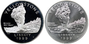 1999-P Yellowstone National Park Commemorative $1 Silver Uncirculated OGP