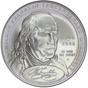 2006-P Benjamin Franklin Commemorative $1 Silver Uncirculated OGP