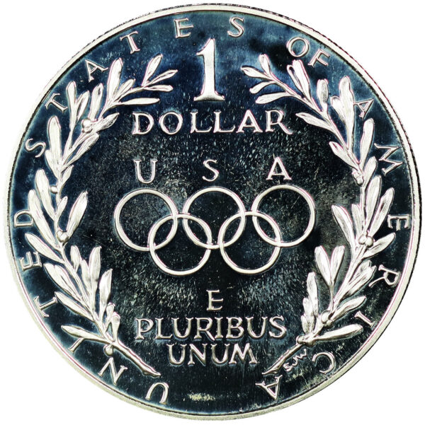 1988-S U.S. Olympic Commemorative $1 Silver Proof OGP - Image 2