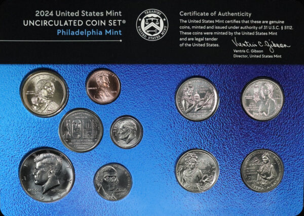 Reverse of this 2024 Uncirculated U.S. Mint Set