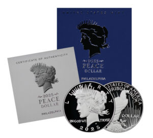 2025 Peace Dollar Proof With Box & COA