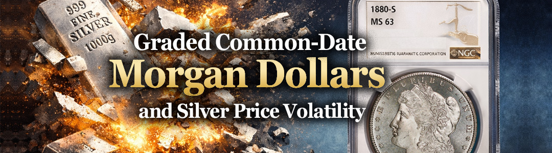 Graded Common-Date Morgan Dollars & Silver Price Volatility